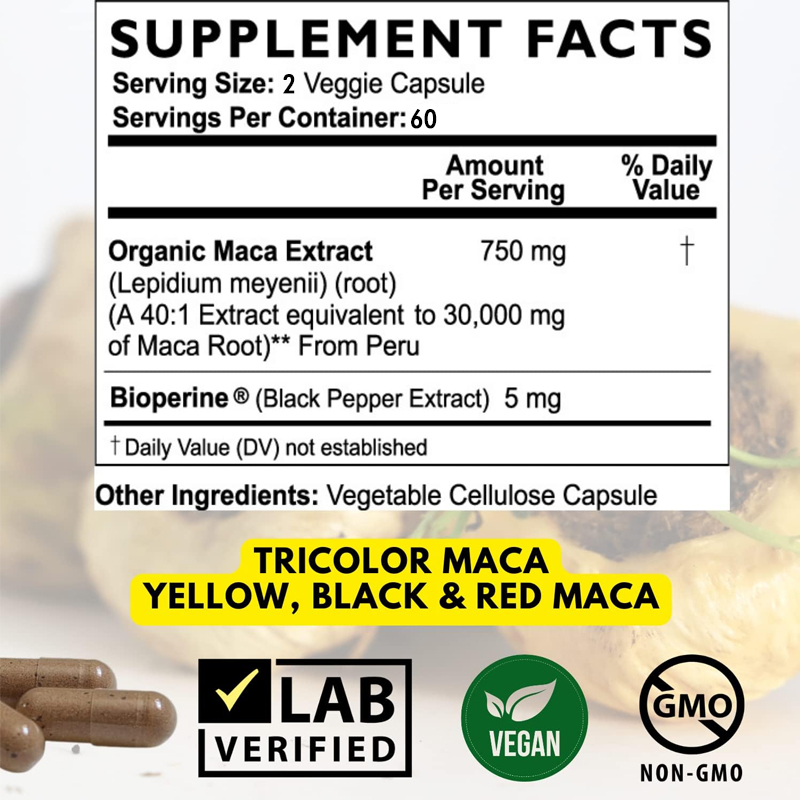 Radice di Maca nera a massima  - Herbal Supplement recensione e prezzo